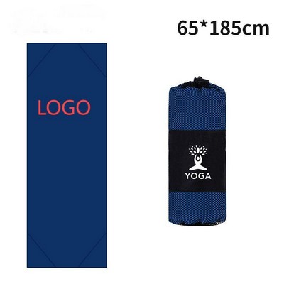 Non-Slip Microfiber Yoga Towel With Mesh Carry Bag