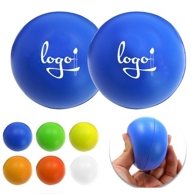 Pure Color PU Stress Reliever Toys Ball