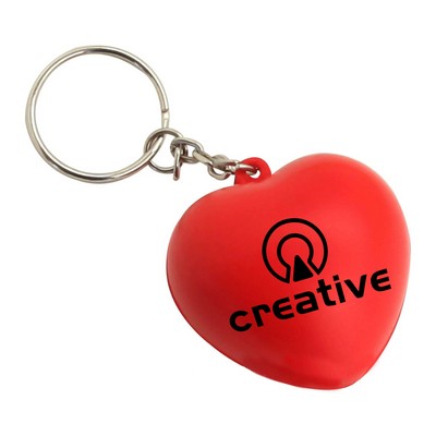 Heart Shaped Stress Reliever Keychain