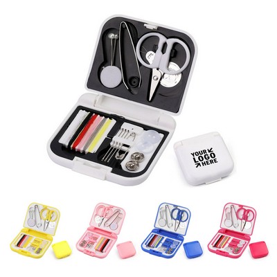 Square Mini Travel Sewing Box
