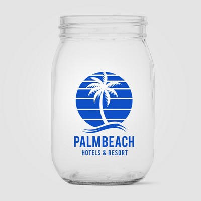 Root Jar Glass - 16 oz. - Silkscreen