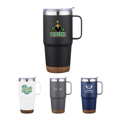 24 Oz. Travel Mug w/Cork Bottom