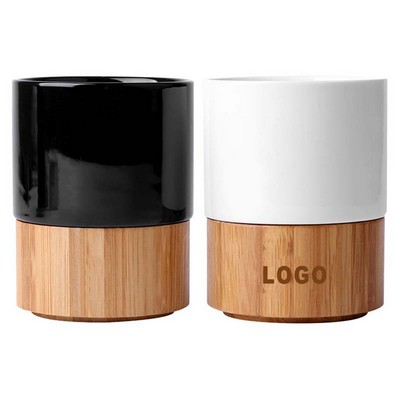 10 Oz. Ceramic Bamboo Coffee Mug